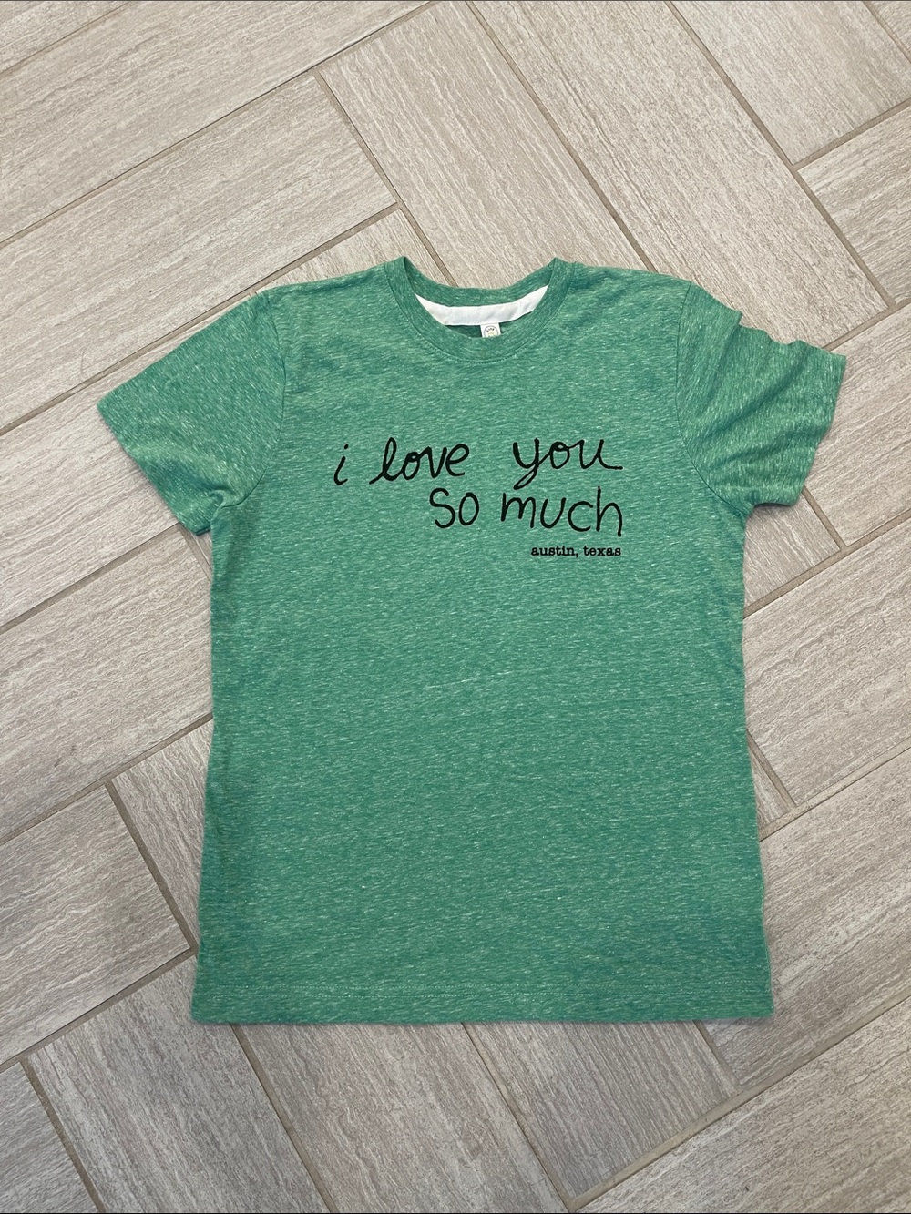 Kids Green 'I Love You So Much' Graphic Tee